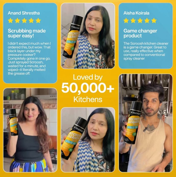 NEPAL'S #1 FOAM-BASED COMPLETE KITCHEN CLEANER & DISINFECTANT